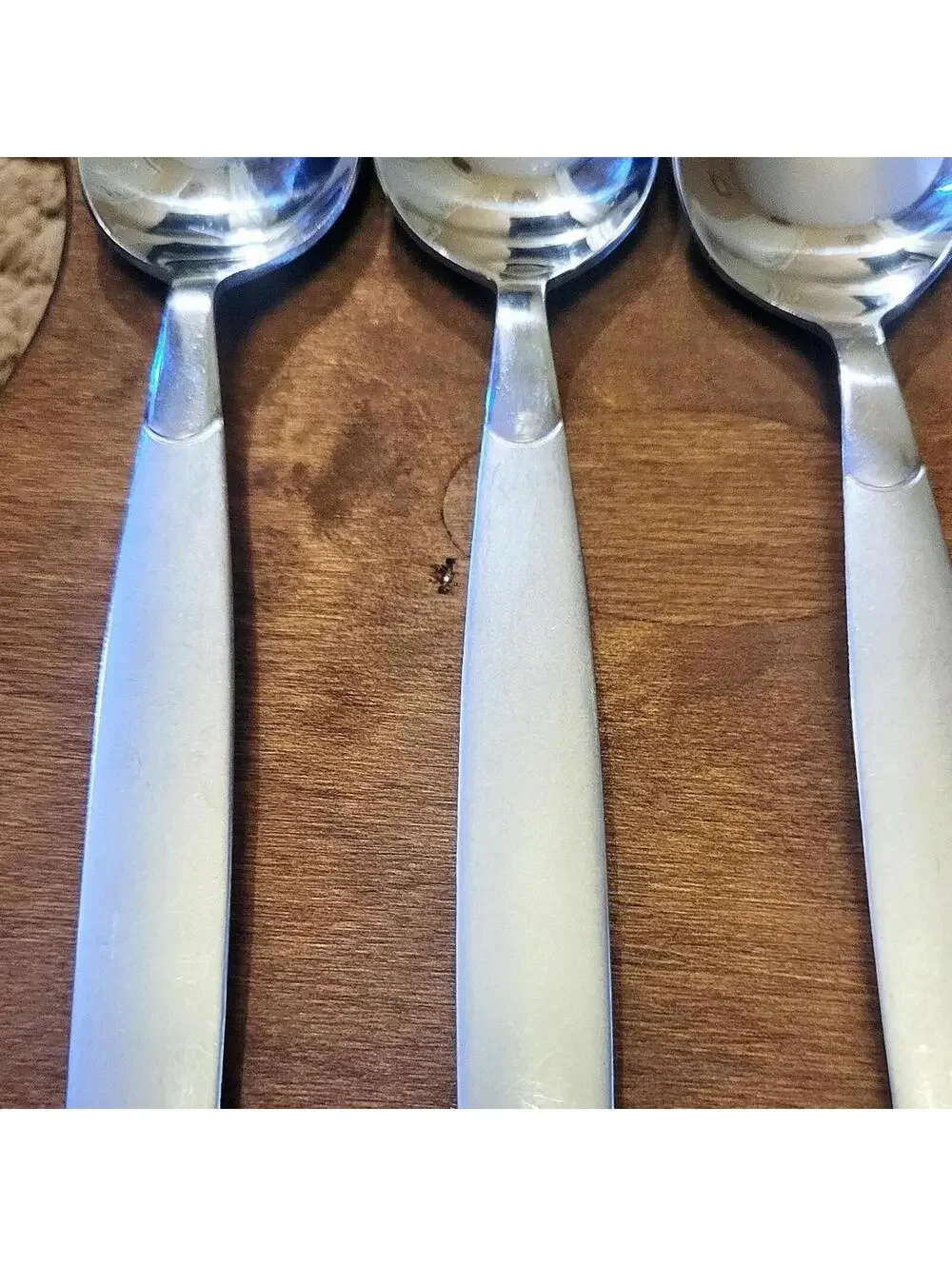 Vintage Cambridge Kiona stainless steel soup spoons Set of 7 - Picture 3 of 8